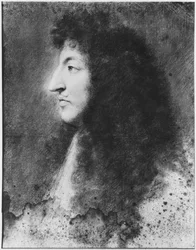 Porträt von Ludwig XIV., jung, im Profil nach links, ca. 1669-70
